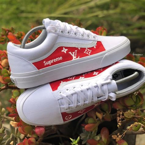 supreme x louis vuitton vans price